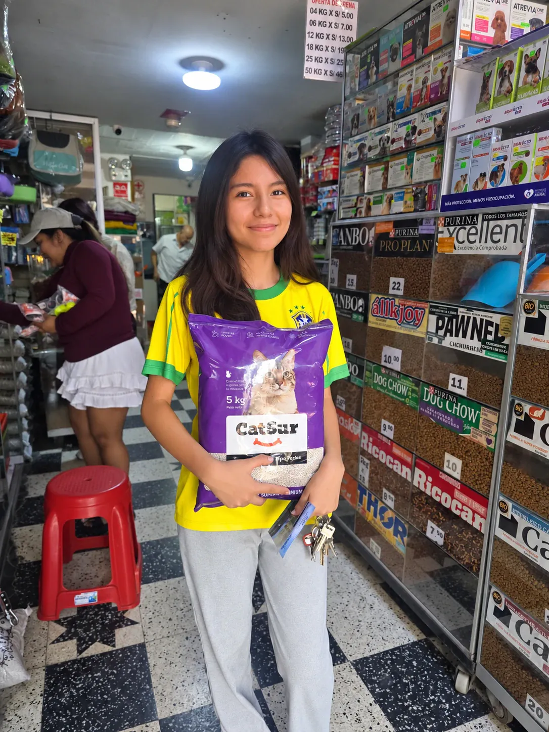 Cliente con arena CatSur